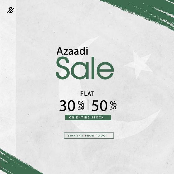 Surplus By Charcoal Azaadi Sale! Flat 30 & 50 off on Entire Stock